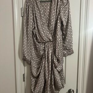 Plus size draped dress